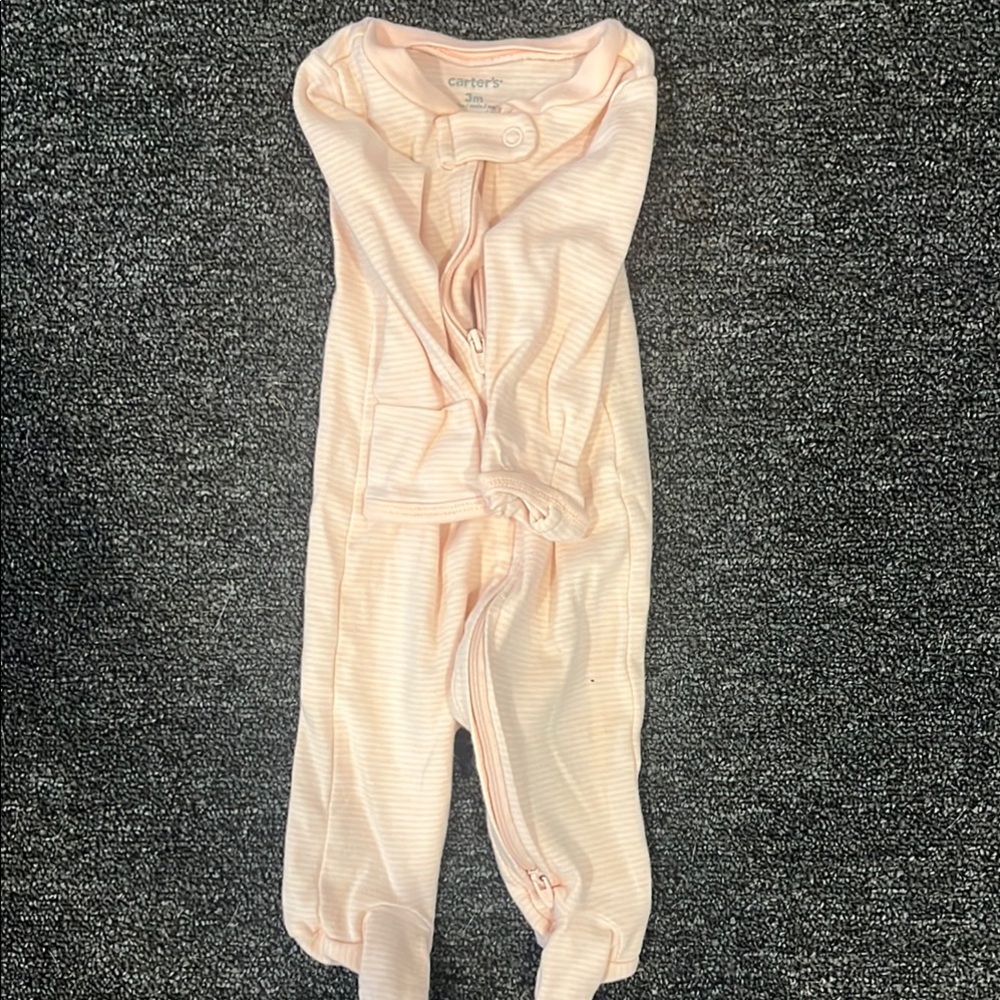 Carter's Baby Pink Striped Onesie